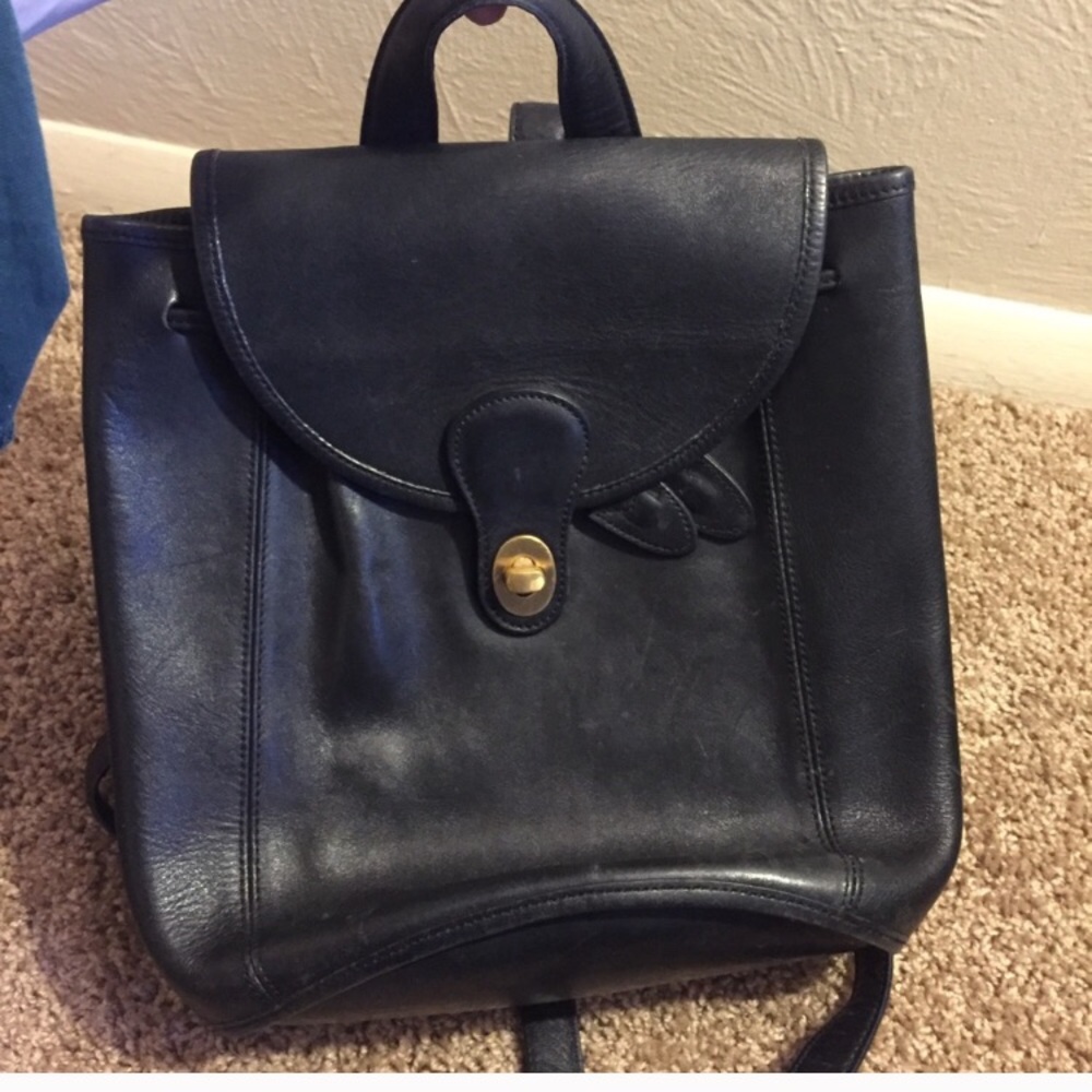 Vintage Coach leather backpack